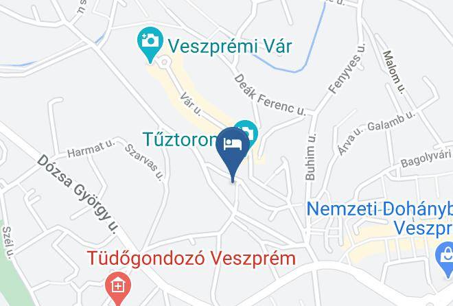 Veszprem Belvaros - Vadszolo Vendeghaz Maps