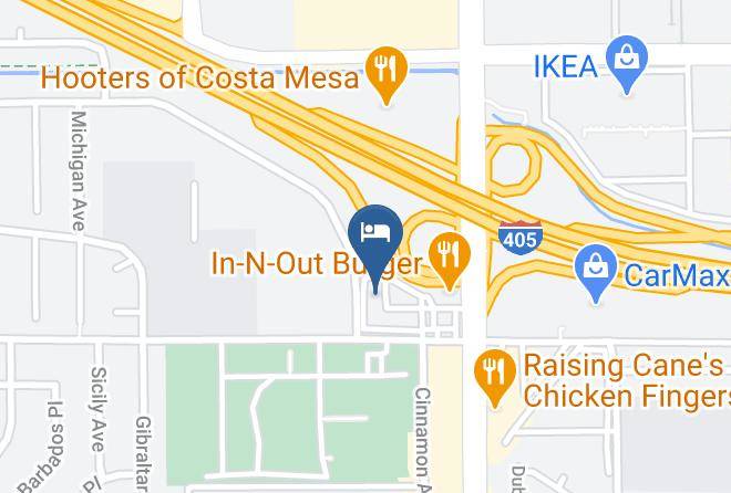 Orange - Vagabond Inn Costa Mesa Maps