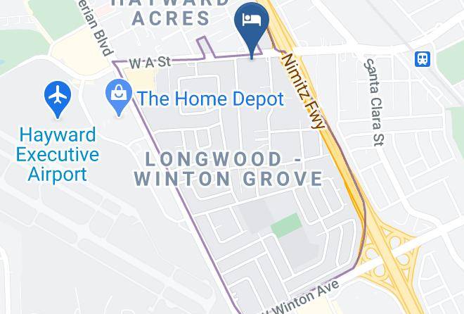 Alameda - Vagabond Inn Executive Hayward Maps