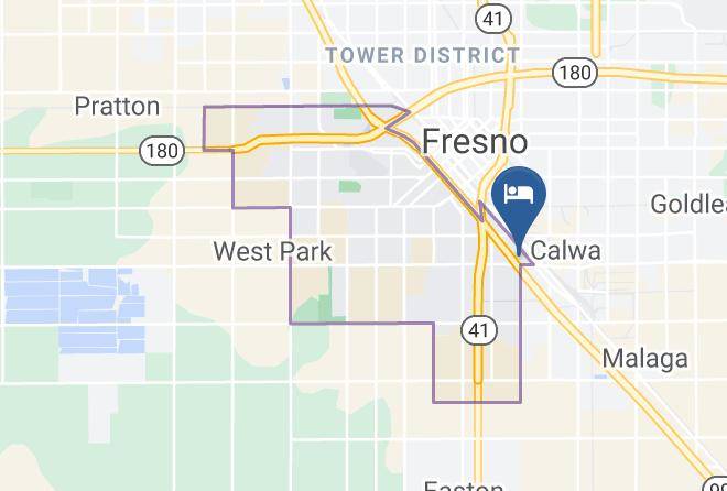 Fresno - Vagabond Inn Fresno Maps