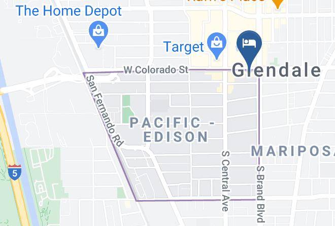 Los Angeles - Vagabond Inn Glendale Maps