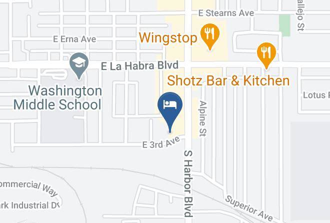 Orange - Vagabond Inn La Habra Maps