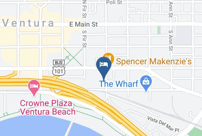 Ventura - Vagabond Inn Ventura Maps