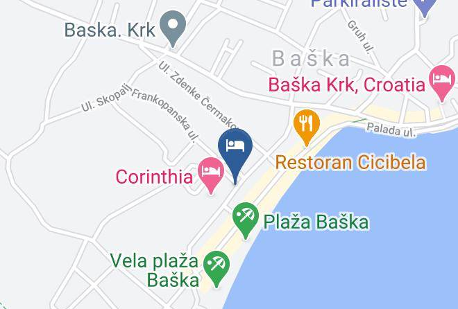 Baska - Valamar Atrium Baska Residence Maps