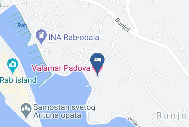 Rab - Valamar Padova Hotel Maps