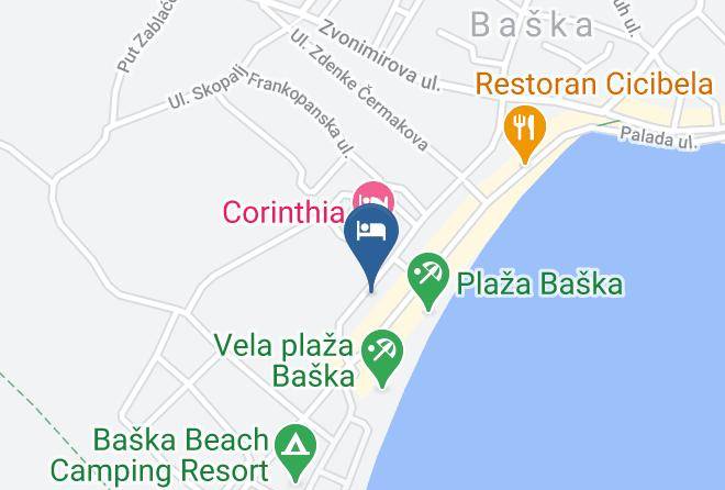 Baska - Valamar Zvonimir Hotel Maps