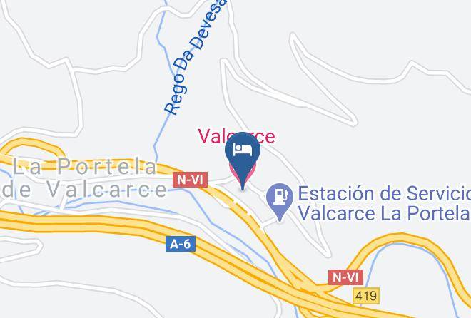 Valcarce Hotel Map