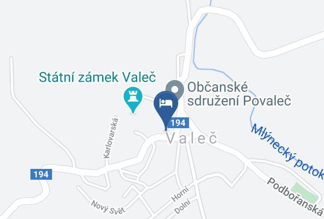 Carlsbad - Valecska Hospudka Ubytovani Valec Maps