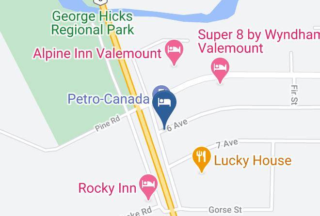 Fraser Fort George - Valemount Vacation Inn Maps
