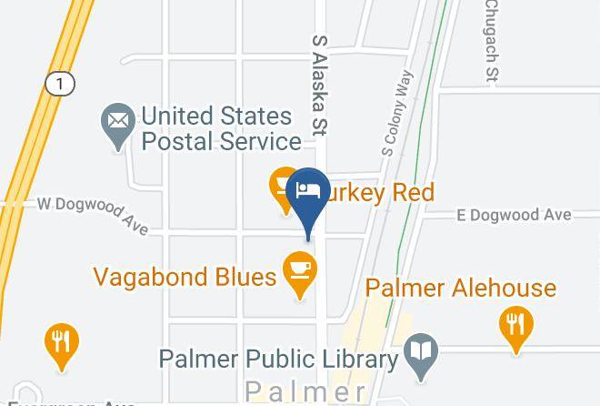 Matanuska Susitna Borough - Valley Hotel & 24 7 Open Cafe Maps