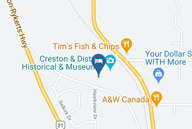 Central Kootenay - Valley View Motel Maps