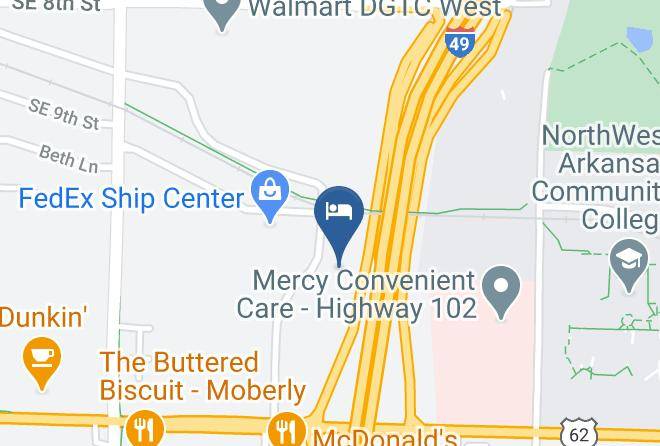 Benton - Woodspring Suites Bentonville Maps
