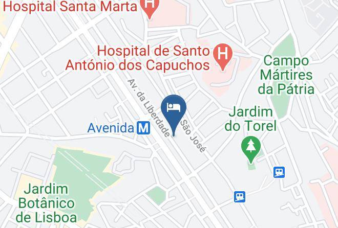 Lisbon - Valverde Hotel Maps