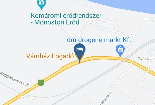 Komarom - Vamhaz Fogado Maps