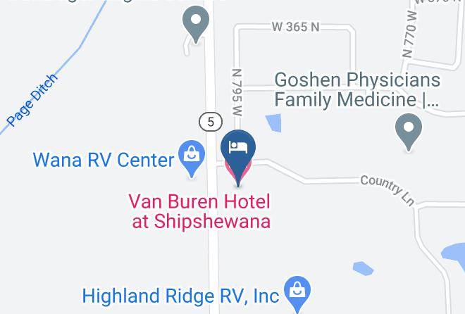 Van Buren Hotel At Shipshewana Map