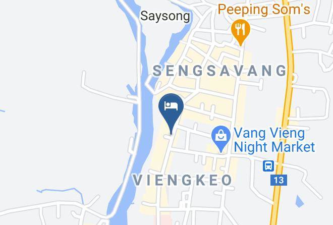 Vang Vieng Sunset Map