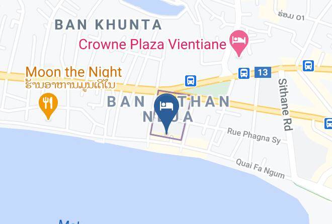 Vientiane - Vansana Riverside Hotel Maps