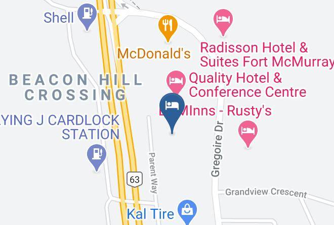 Division 16 - Vantage Inns & Suites Fort Mcmurray Maps