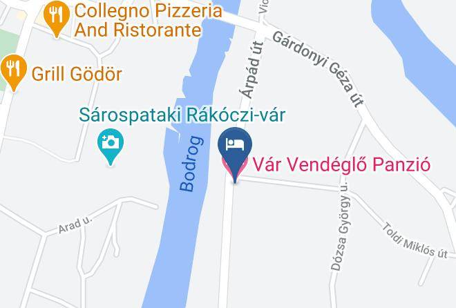Sarospatak - Var Vendeglo Panzio Maps