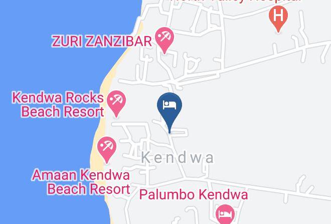 Varadero Zanzibar Hotel & Restaurant Map - Zanzibar North - Zansibar North Central