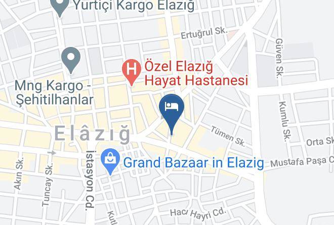 Elazig Icadiye - Hotel Varan Maps