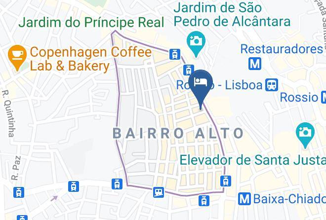 Lisbon - Varandas Do Bairro Alto Maps