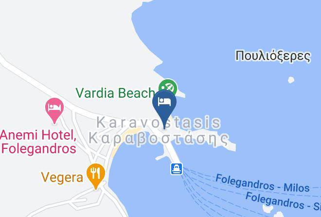 Thira - Vardia Bay Studios Maps