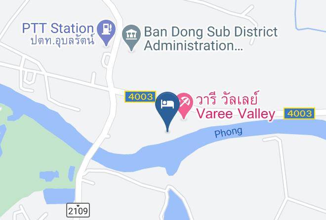 Amphoe Ubolratana - Varee Valley Resort & Restaurant Maps