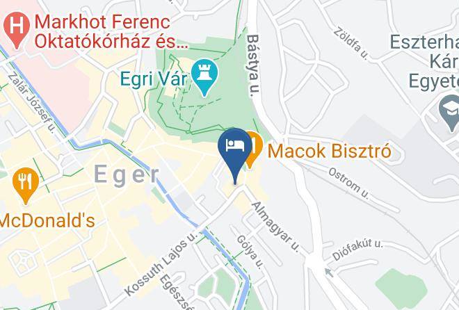 Eger - Varkapu Panzio Maps