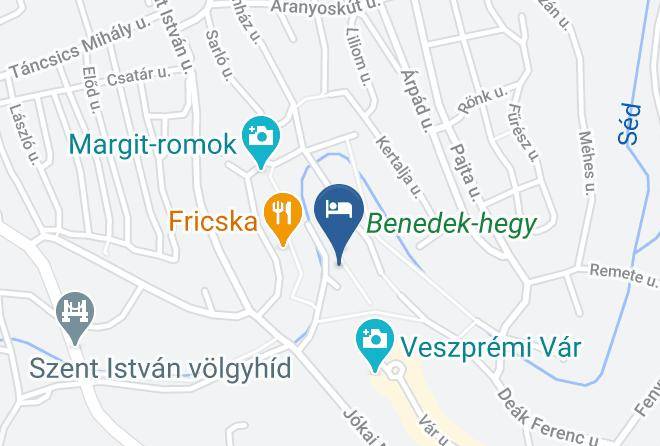 Veszprem Belvaros - Varvolgy Vendeghaz Maps