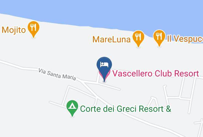 Cosenza - Vascellero Club Resort Maps