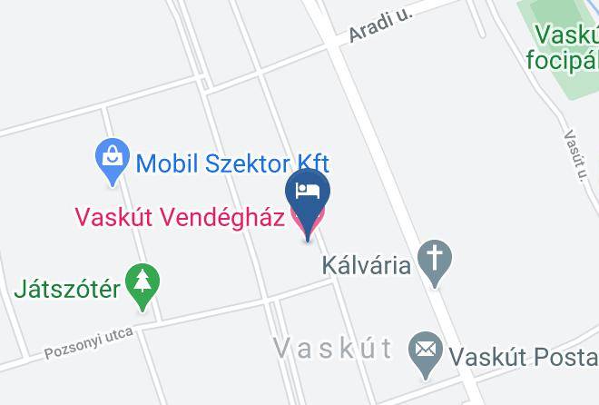 Vaskut - Vaskut Vendeghaz Maps