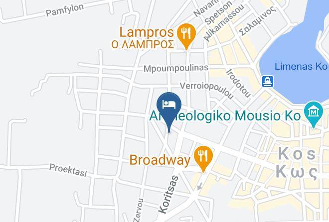 Kos - Vassilia Hotel Maps
