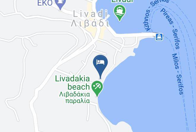 Milos - Vassilia On The Beach Serifos Maps