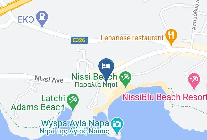 Cyprus - Vassos Nissi Plage Hotel Maps