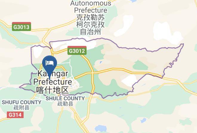 Kashi Region - Vatica Kashgar Ancient City Of Muir Hotel Maps