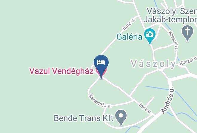 Vaszoly - Vazul Vendeghaz Maps