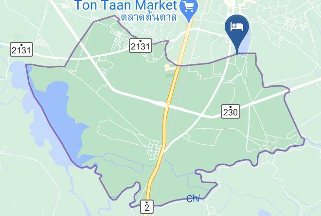 Amphoe Mueang Khon Kaen - Veeranya Vill Hotel Maps