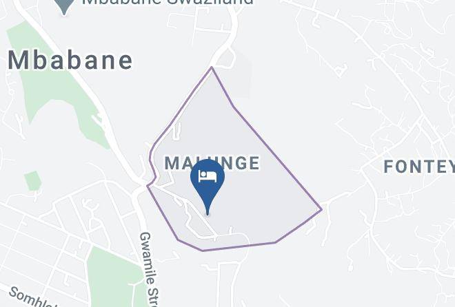 Mbabane - Veki's Town Lodge Maps