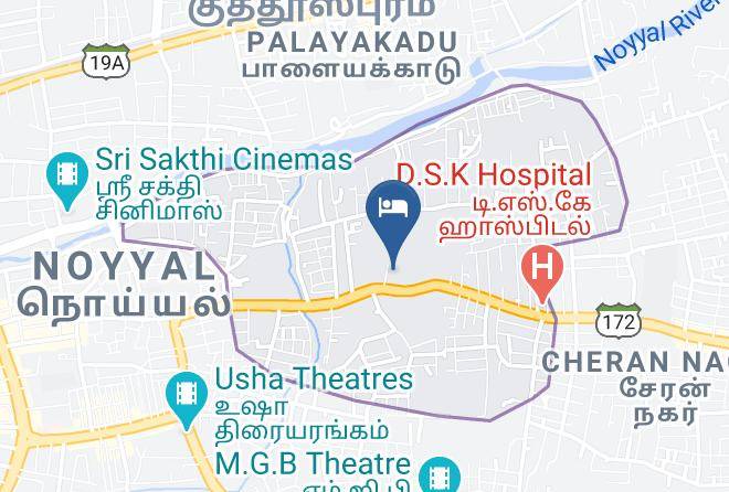 Tiruppur - Velan Hotel Greenfields Maps
