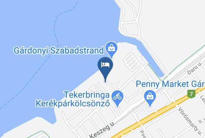 Gardony - Velencepart Hotel Maps