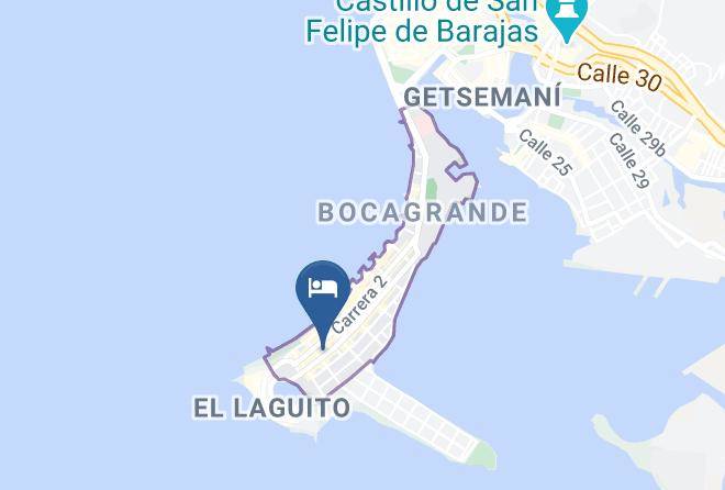 Cartagena De Indias - Veleros Hotel Maps