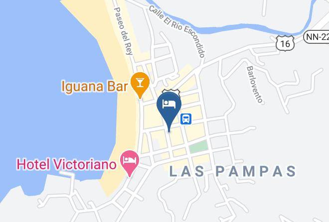 San Juan Del Sur - Velez Beach Hotel Maps