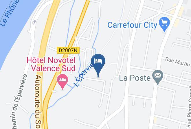 Drome - Velo Gite Valence A 20euros Auberge De Jeunesse Viarhona Maps