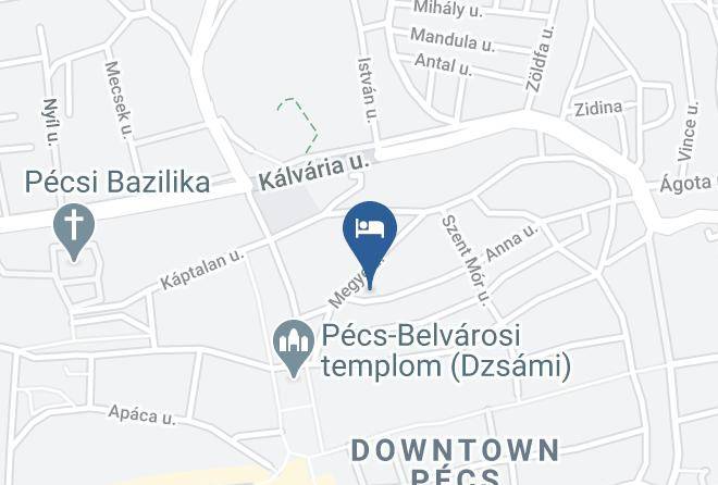 Pecs - Vendeghaz A Harom Szivarhoz Maps