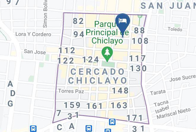 Chiclayo - Veneccia Gold Hotel Maps