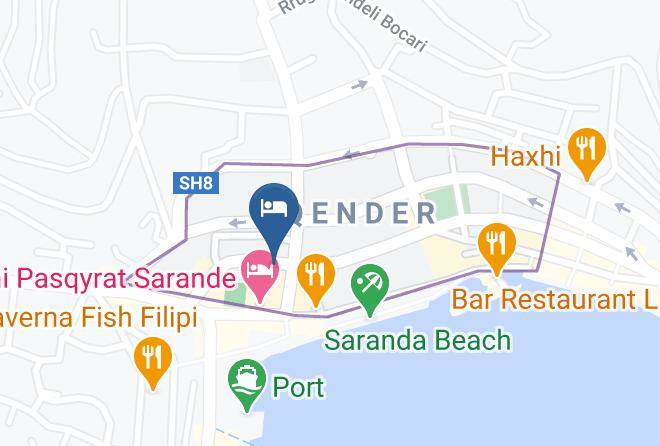 Saranda - Venera Hotel Maps