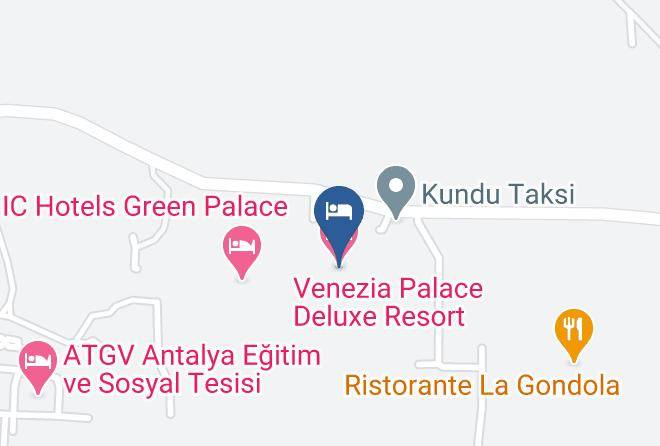 Venezia Palace Deluxe Resort Hotel Map - Antalya - Aksu