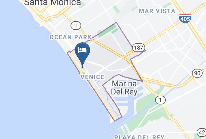 Venice Beach Waldorf Hotel Map
