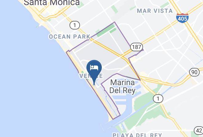 Los Angeles - Venice On The Beach Hotel Maps